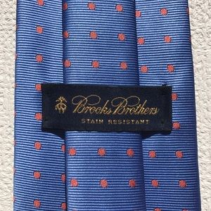 Brooks Brothers Blue with Red Polka Dots Tie